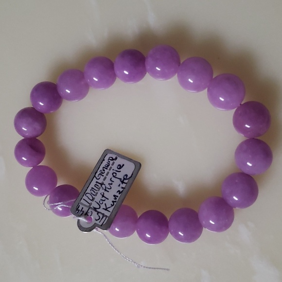 Genuine purple pink Kunzite crystal Qz beads size10mm - Picture 4 of 4